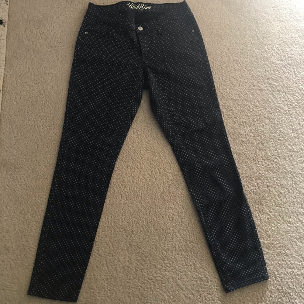 Old Navy Rockstar Polka Dot Jeans